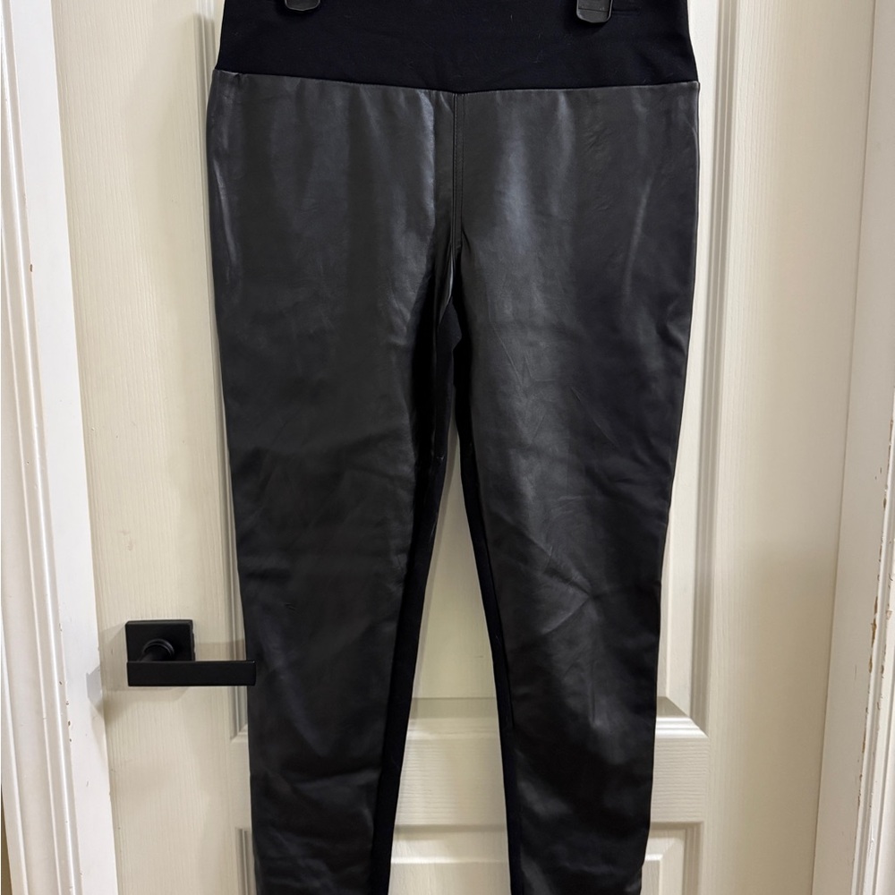 Black Faux Leather Leggings